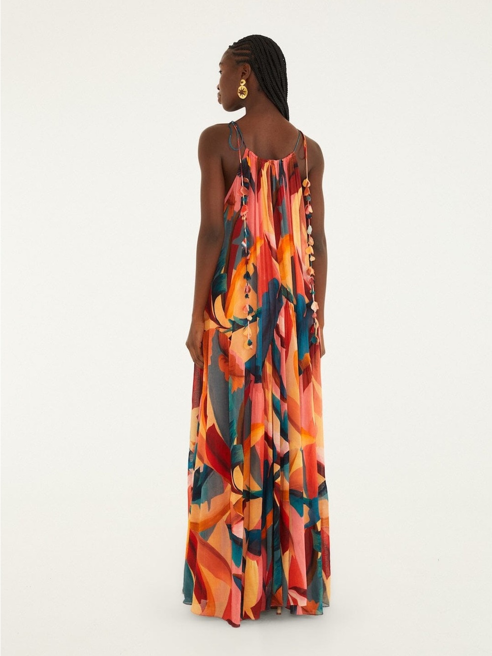 FARM RIO Multicolor Atlantic Rainforest Sleeveless Maxi Dress - Picture 3 of 5